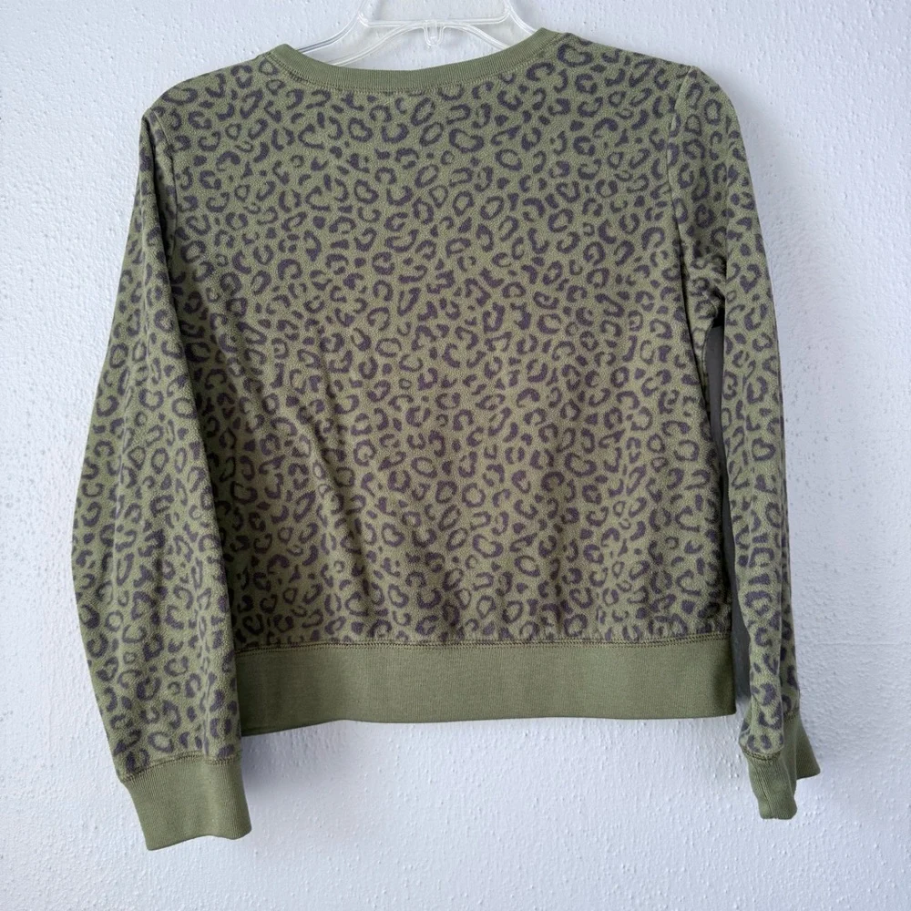 Old Navy Green Leopard Kids Pajama Set